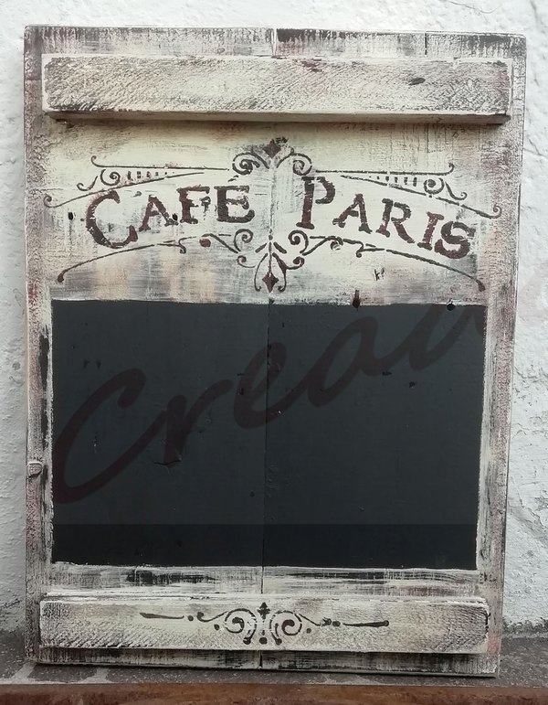 Kreidetafel "Cafe Paris"
