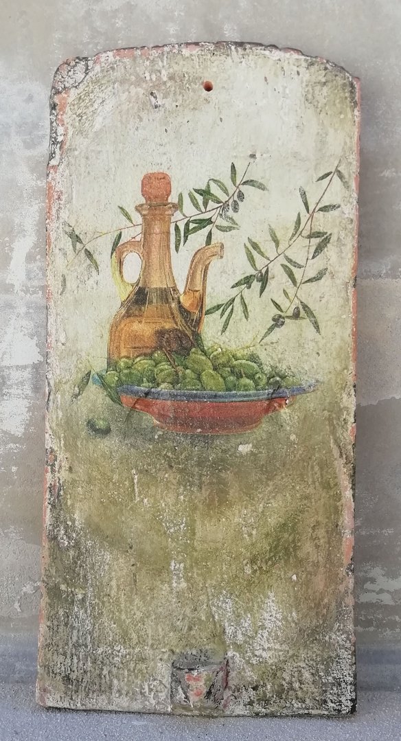 Dachziegel "Olivenflasche"