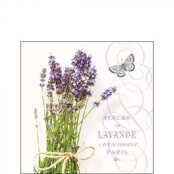 Servietten Lavendelstrauß